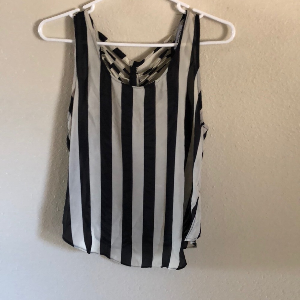 Black and white stripe shirt
